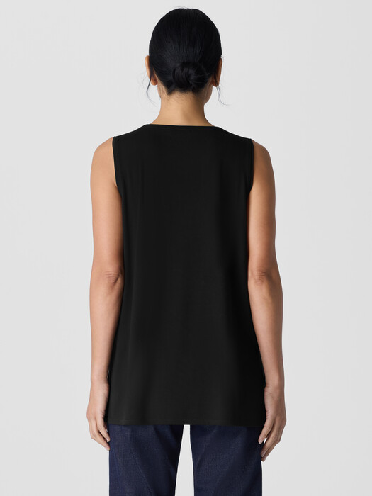 Stretch Jersey Knit Long Tank