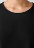 Stretch Jersey Knit Round Neck Dress