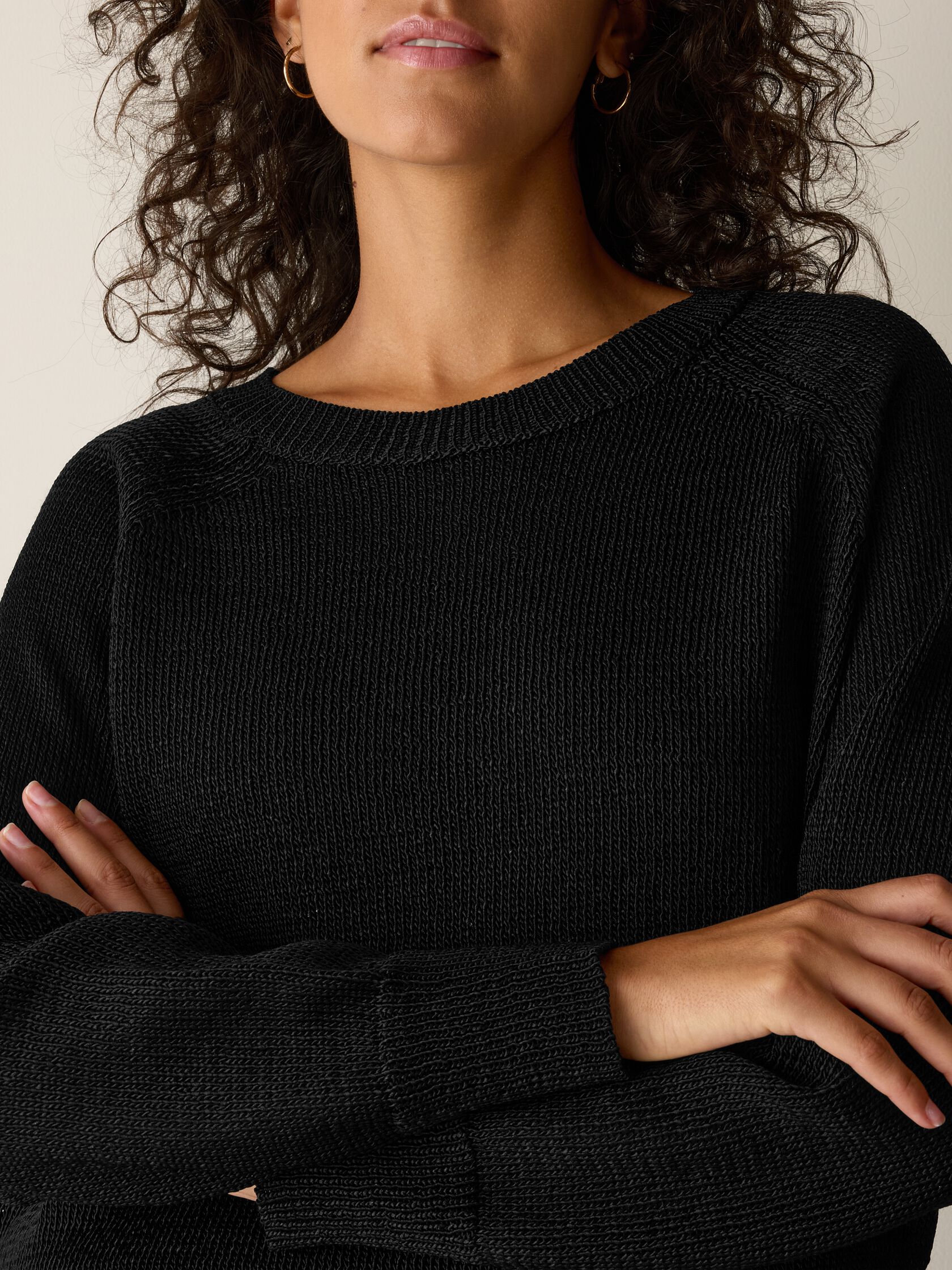 Sleek Viscose Wedge Sweater
