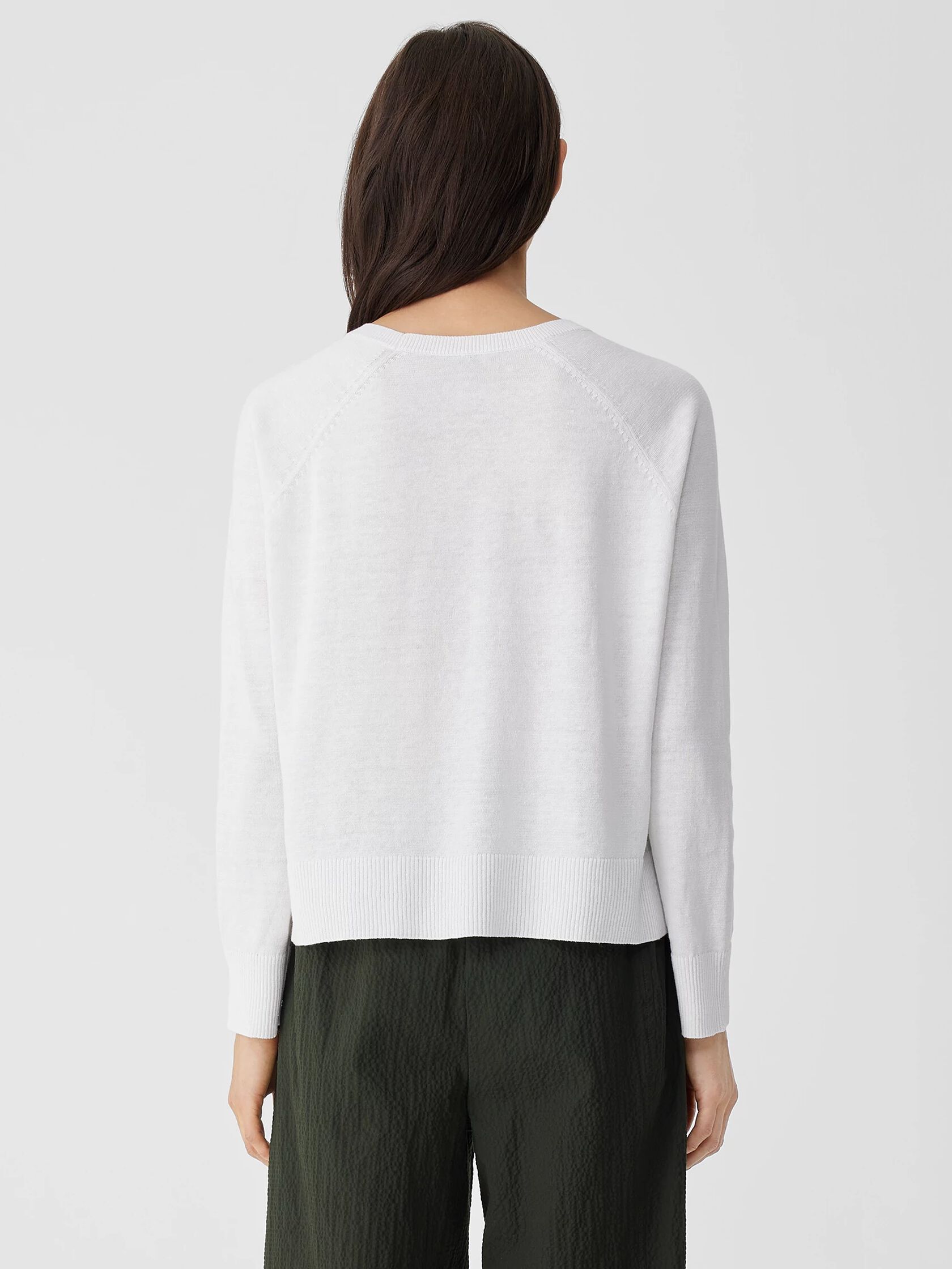 Organic Linen Cotton Raglan-Sleeve Top