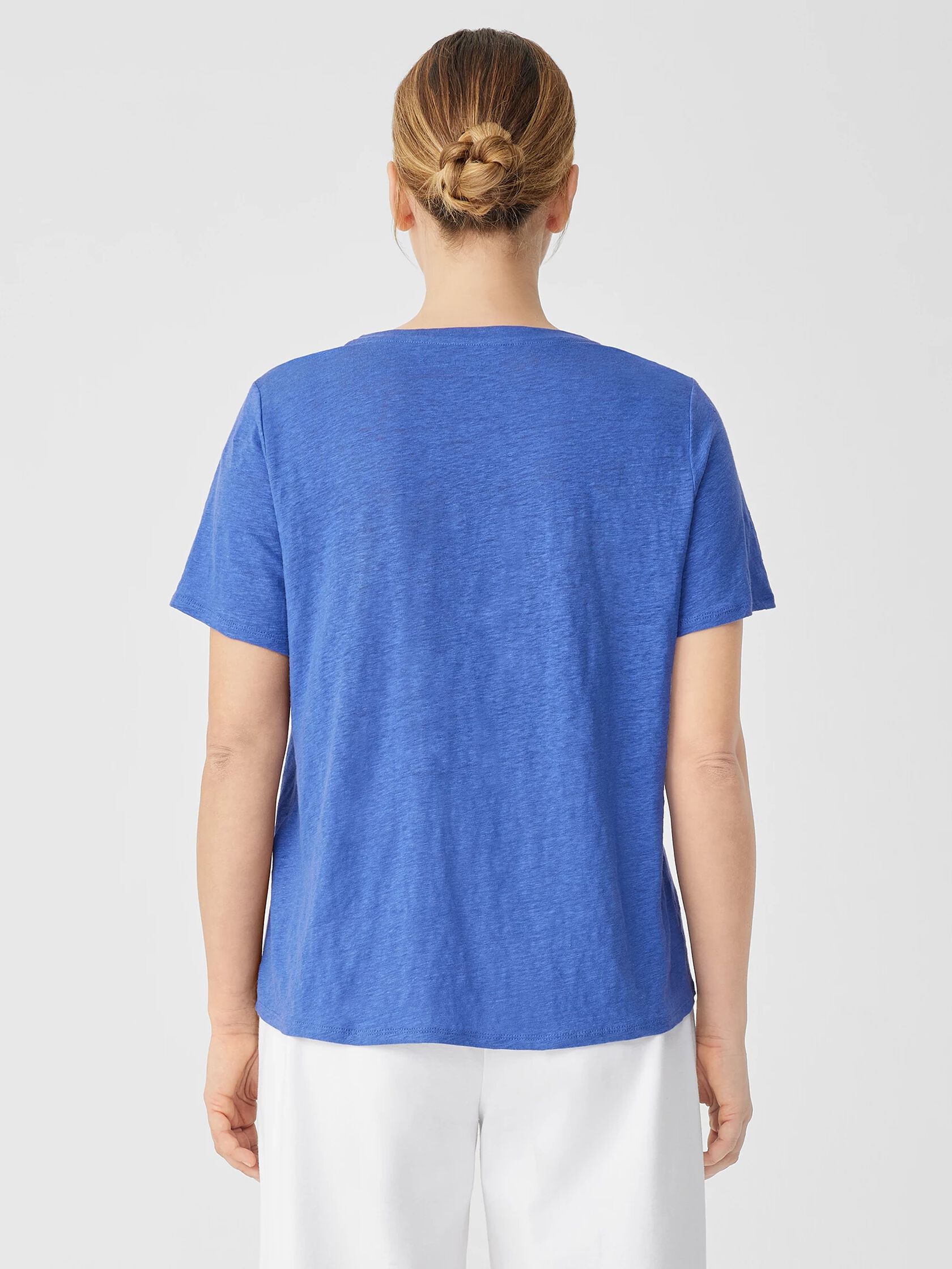 Organic Linen Jersey Crew Neck Tee