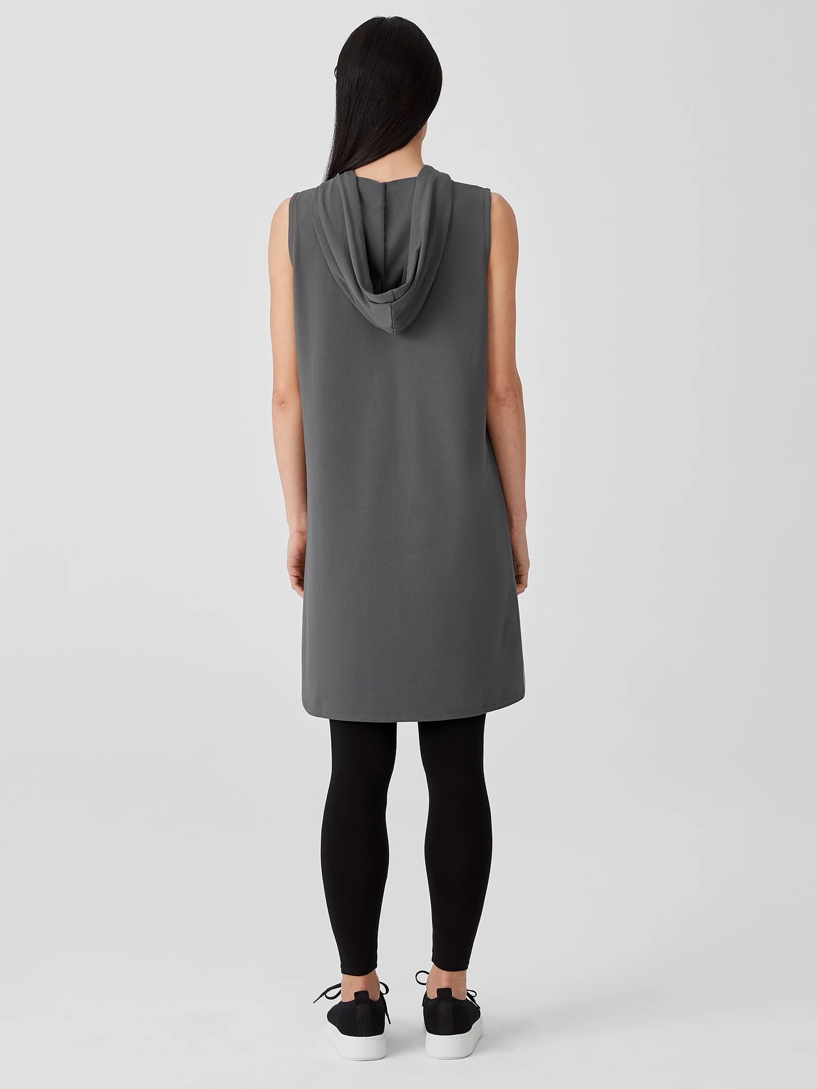 Traceable Organic Cotton Jersey Hooded Dress | EILEEN FISHER