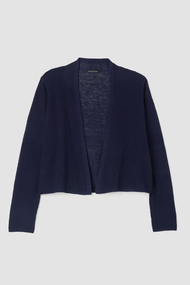 Organic Linen Cotton Cropped Cardigan Organic Linen Cotton Cropped Cardigan