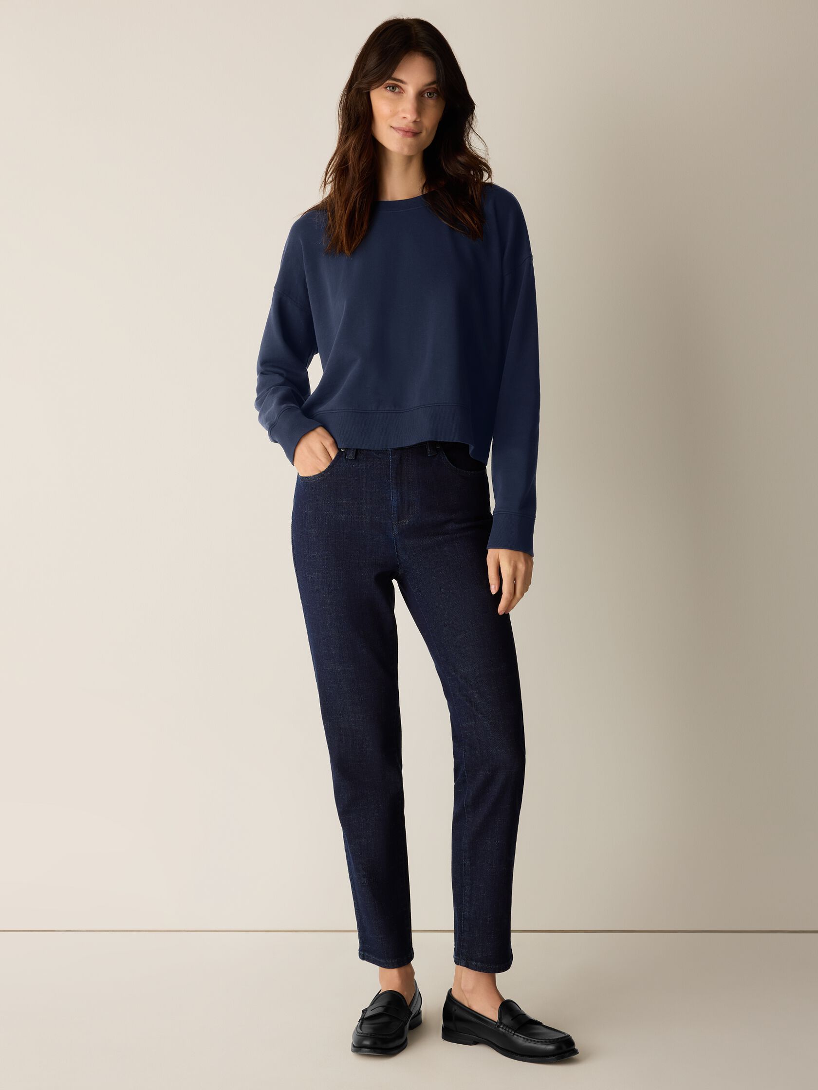 Cotton Stretch Denim Slim Jean