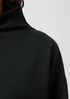 Washable Flex Ponte Funnel Neck Box-Top