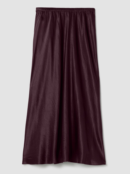 Textured Satin Slip Skirt