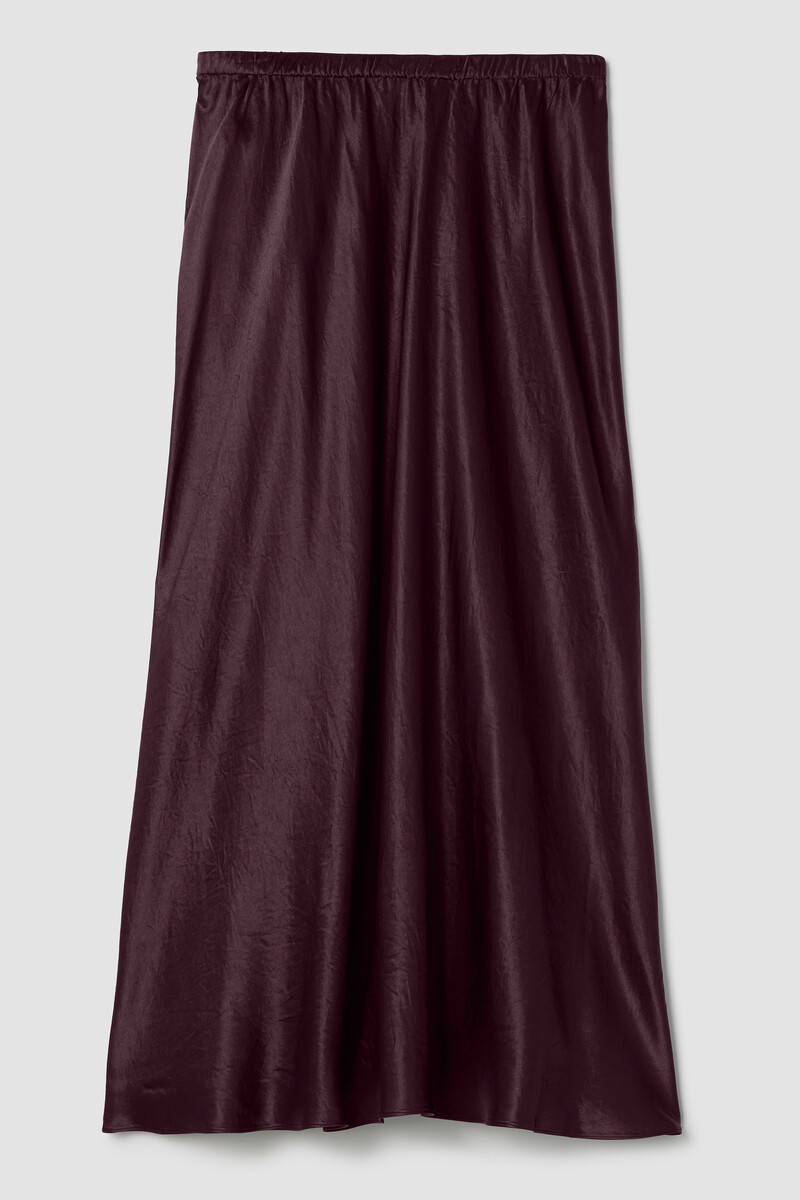 Textured Satin Slip Skirt Textured Satin Slip Skirt