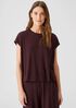 Stretch Silk Jersey Square Top