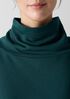 Cozy Brushed Terry Hug Funnel Neck Top
