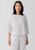 Organic Cotton Ripple Checkered Box-Top
