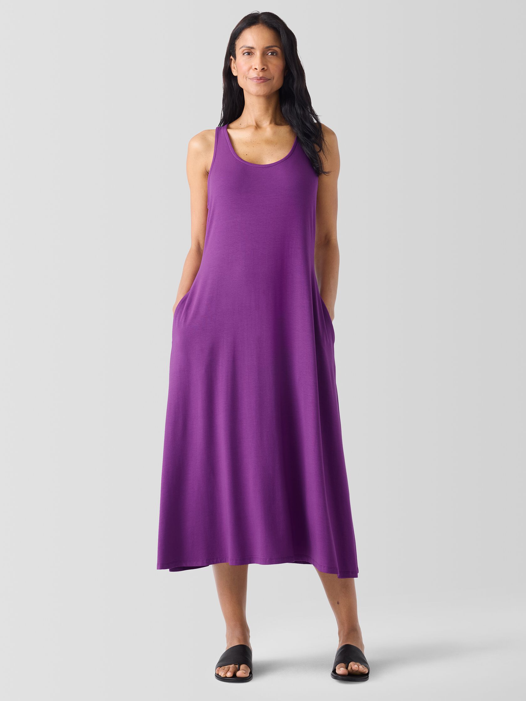 Fine Jersey Racer-Back Tank Dress