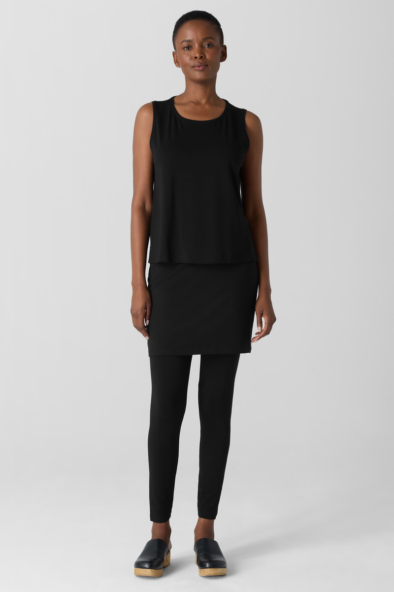 Stretch Jersey Knit Skirted Legging Stretch Jersey Knit Skirted Legging