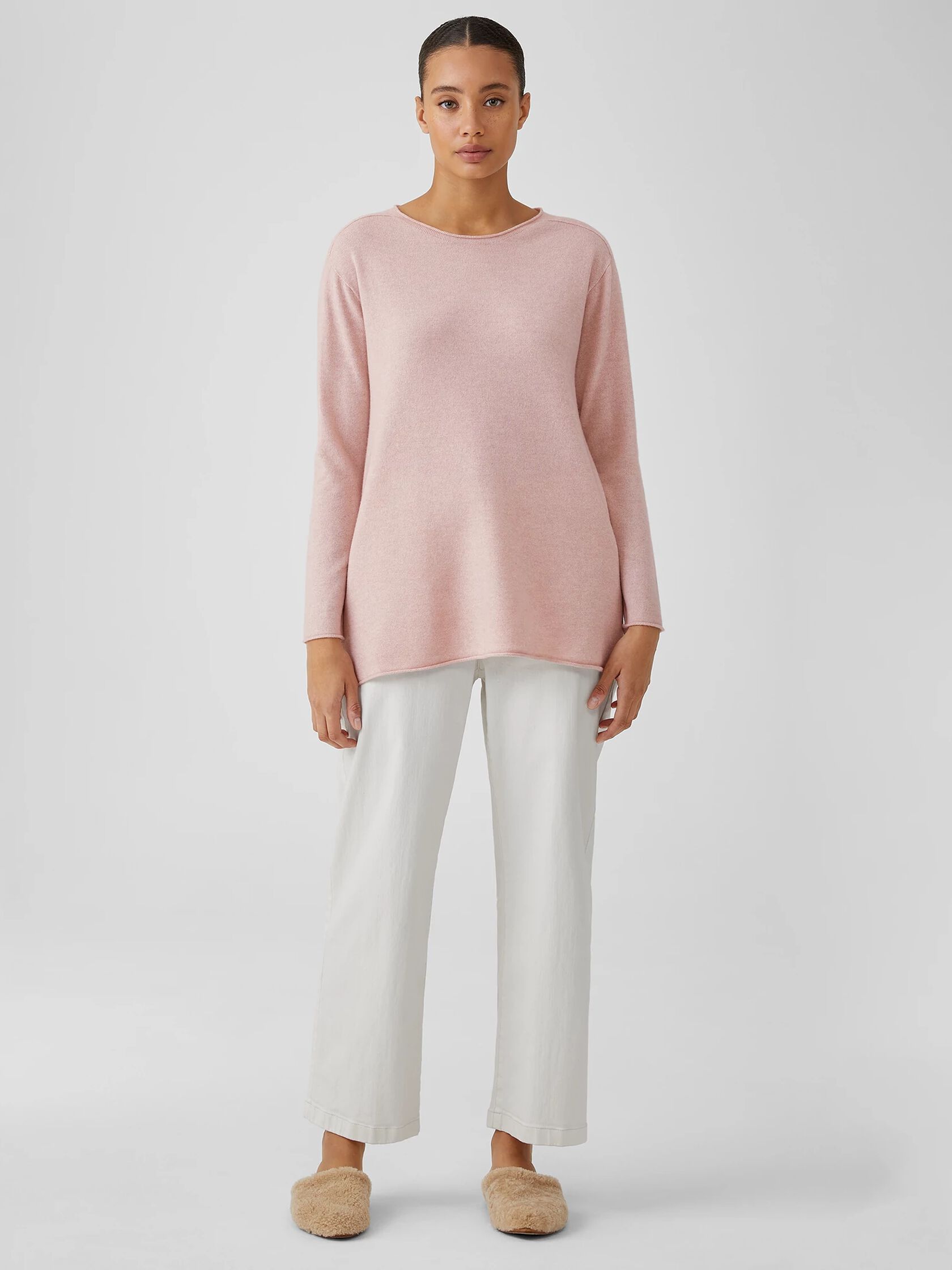 Italian Cashmere Crew Neck Top