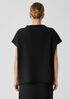Organic Cotton French Terry Funnel Neck Top
