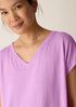 Organic Linen Jersey V-Neck Tee