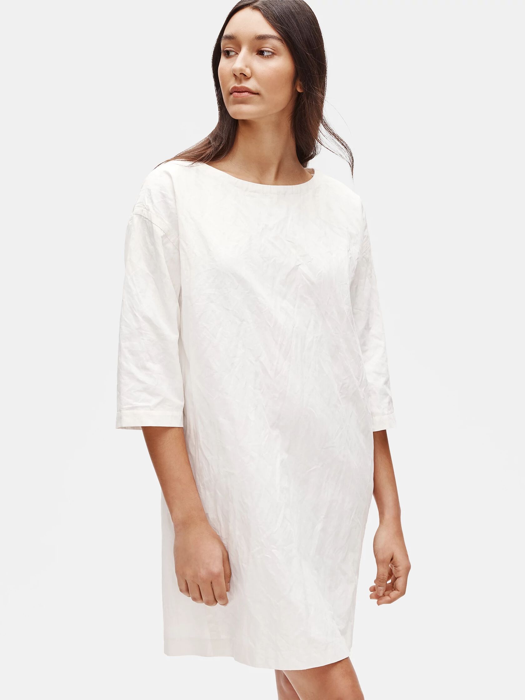 Organic Cotton Steel Shift Dress