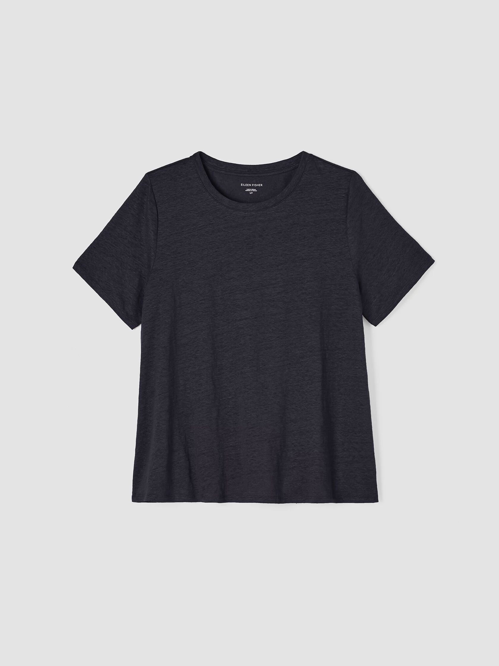 Organic Linen Jersey Crew Neck Tee