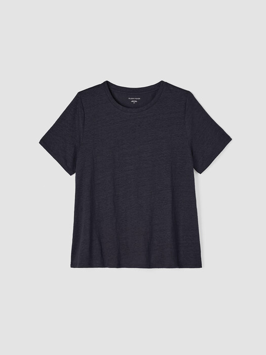 Organic Linen Jersey Crew Neck Tee