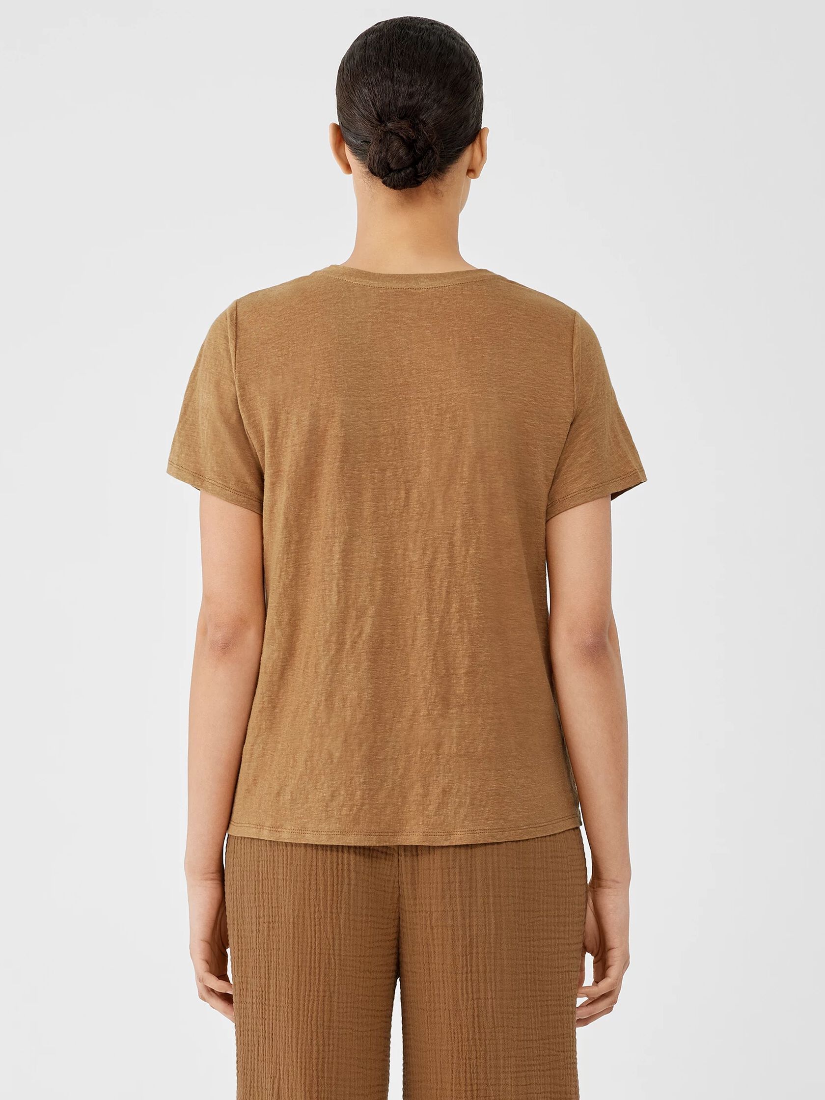 Organic Linen Jersey Crew Neck Tee