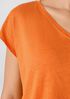 Organic Linen Jersey V-Neck Tee