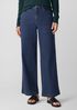 Cotton Stretch Denim Wide-Leg Jean