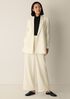 Stretch Wool Crepe Long Blazer