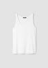 Organic Cotton Stretch Rib Scoop Neck Tank
