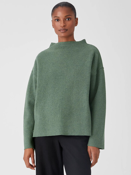 Lightweight Boiled Wool Box-Top in Responsible Wool