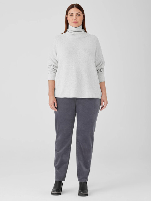 Cotton and Recycled Cashmere Turtleneck Box-Top