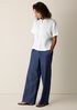 Organic Handkerchief Linen Band Collar Shirt