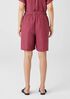 Washed Organic Linen Delave Shorts