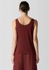 Stretch Silk Jersey Scoop Neck Tank
