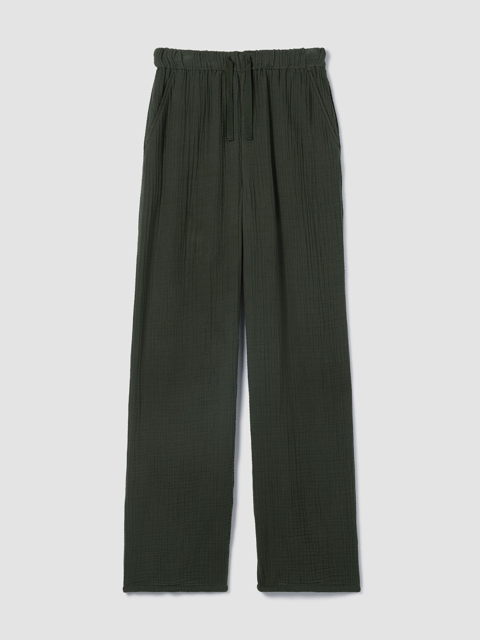 Organic Cotton Lofty Gauze Straight Pant
