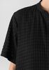 Organic Cotton Voile Box Band Collar Shirt