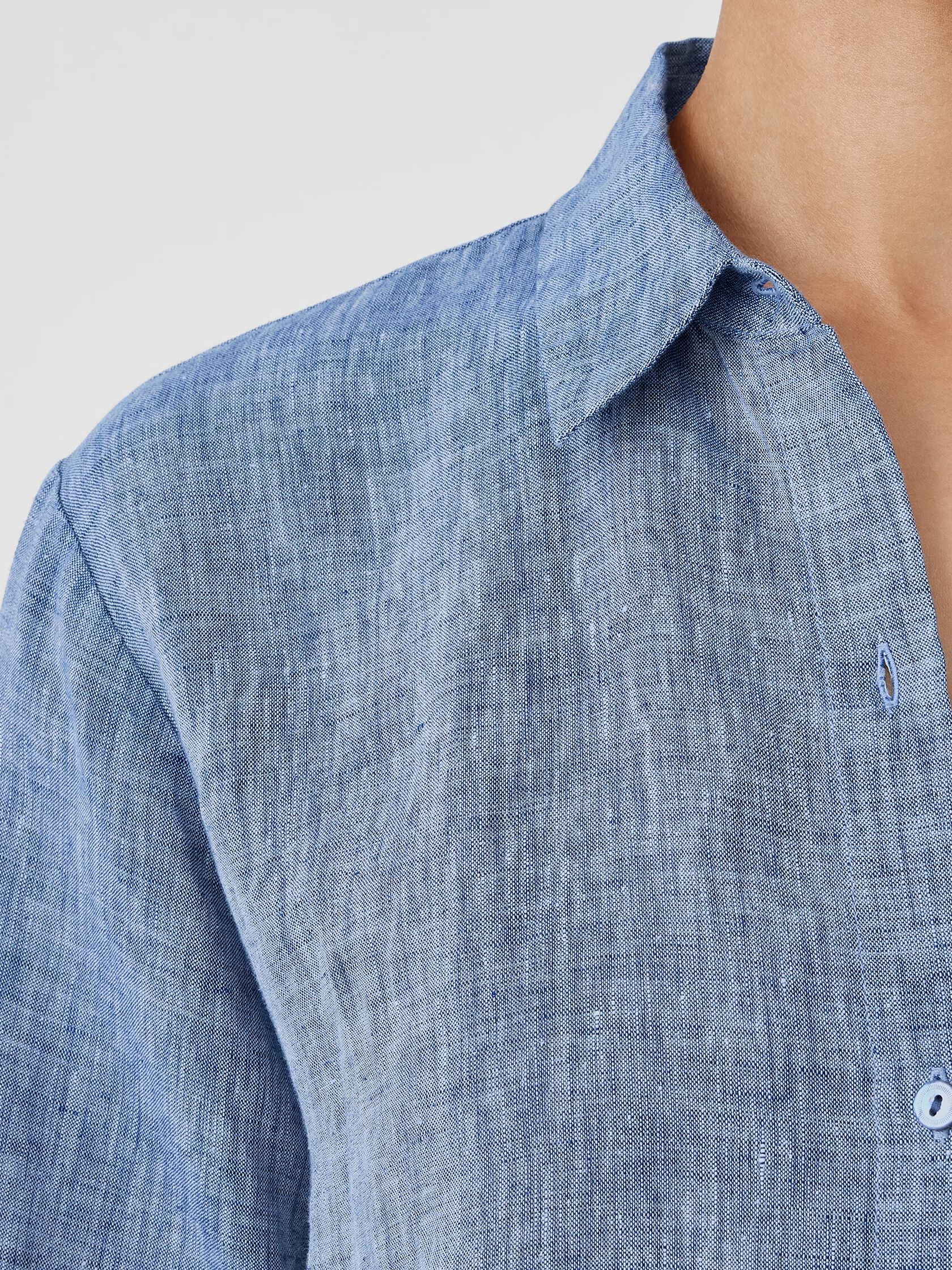 Yarn-Dyed Handkerchief Organic Linen Shirt