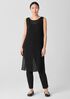 Sheer Silk Georgette Long Poncho