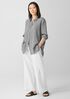 Puckered Organic Linen Classic Collar Shirt