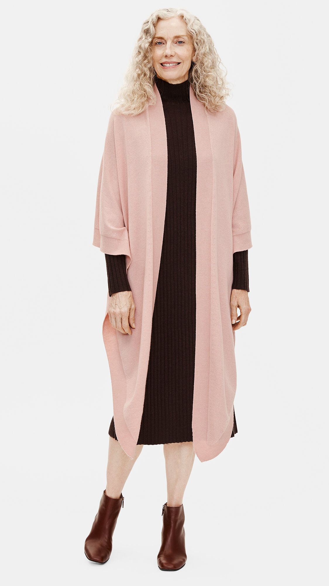 Seamless Italian Cashmere Poncho