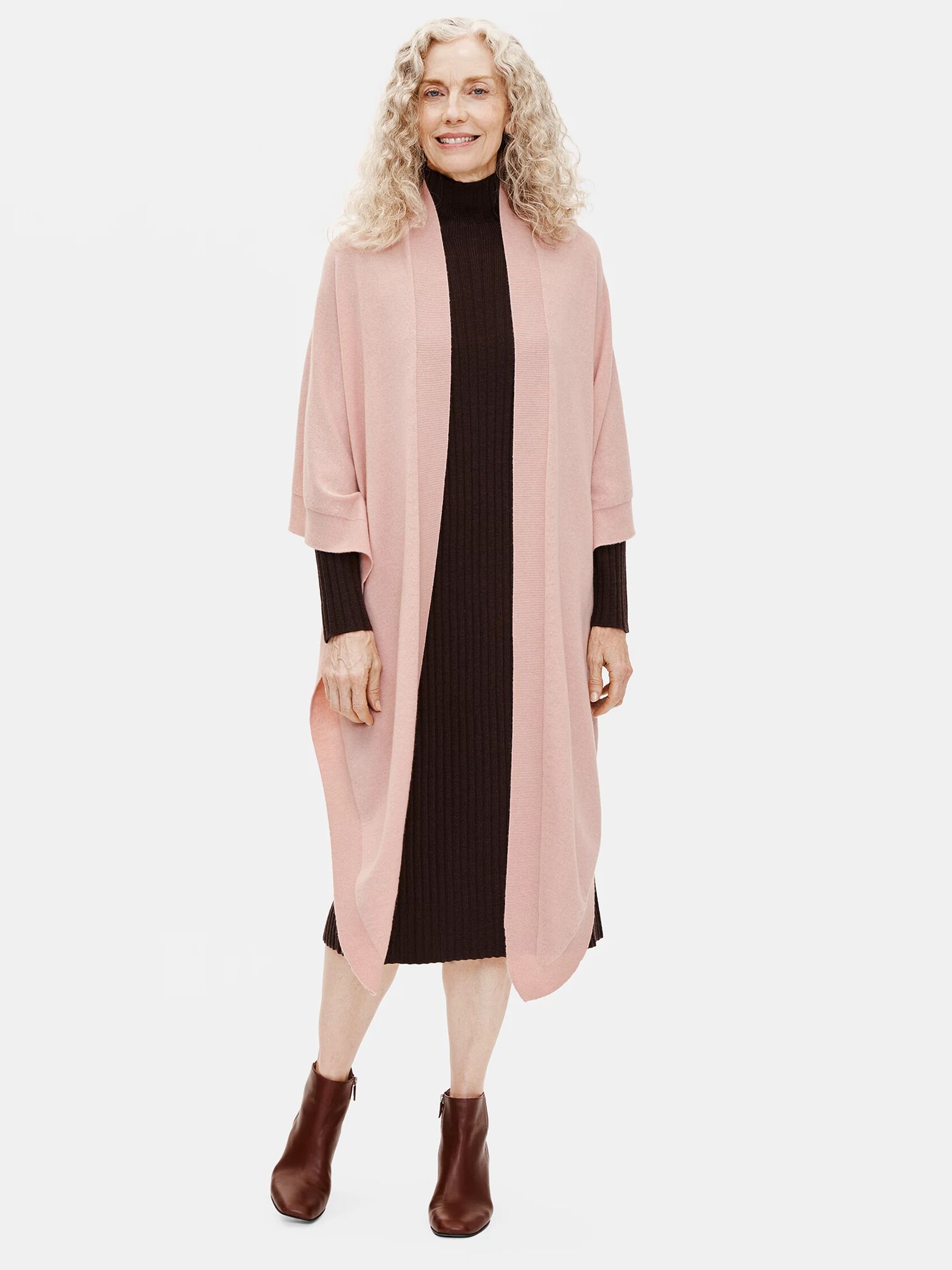 Seamless Italian Cashmere Poncho
