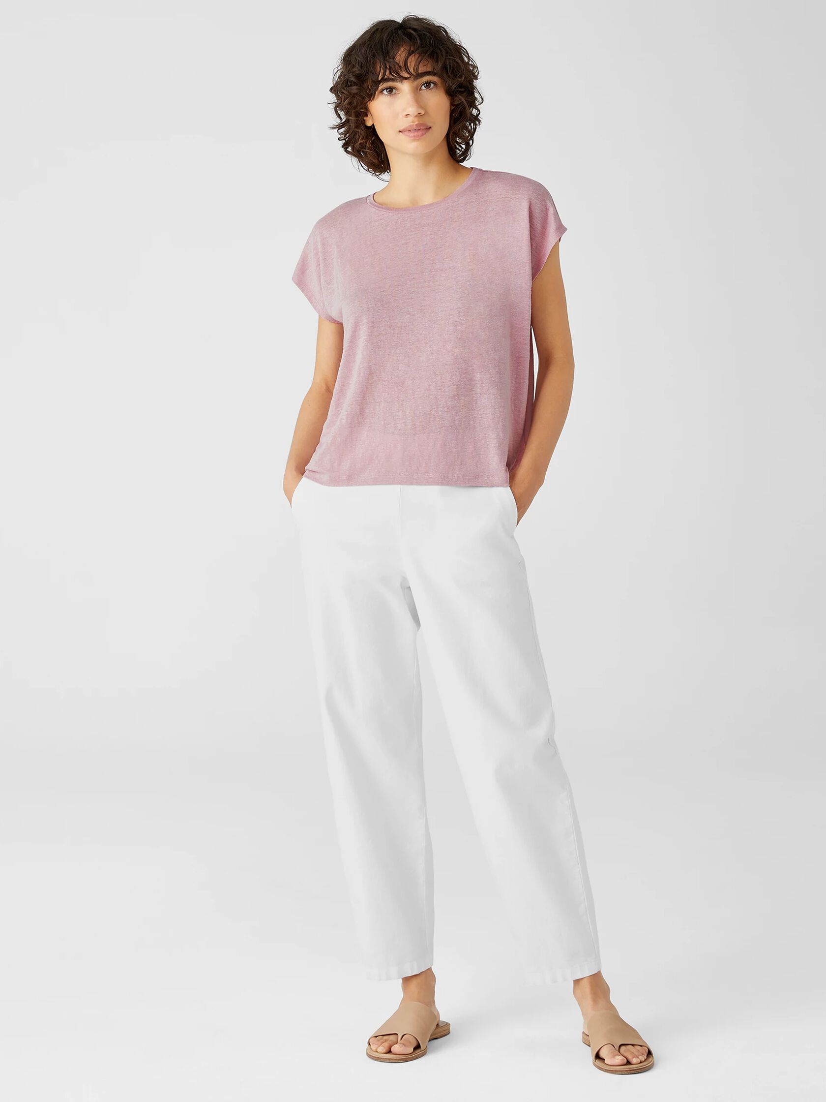 Organic Linen Jersey Square Top