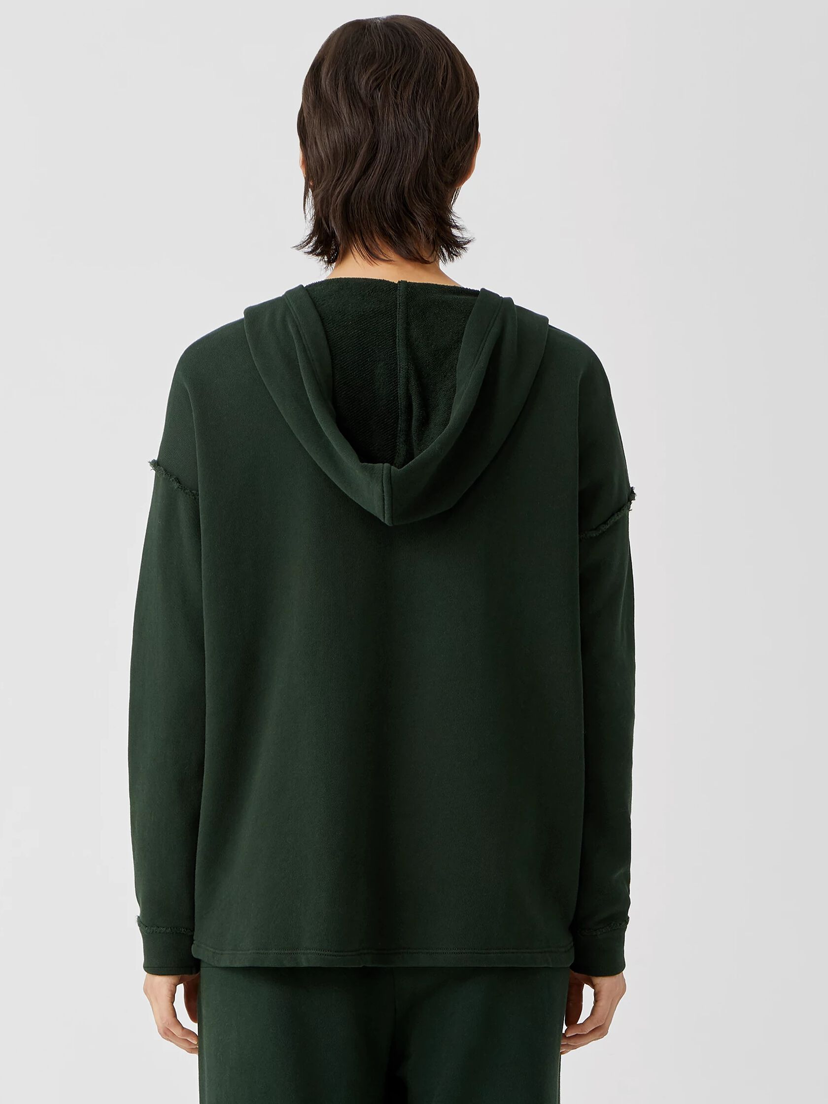 Organic Cotton French Terry Hooded Jacket
