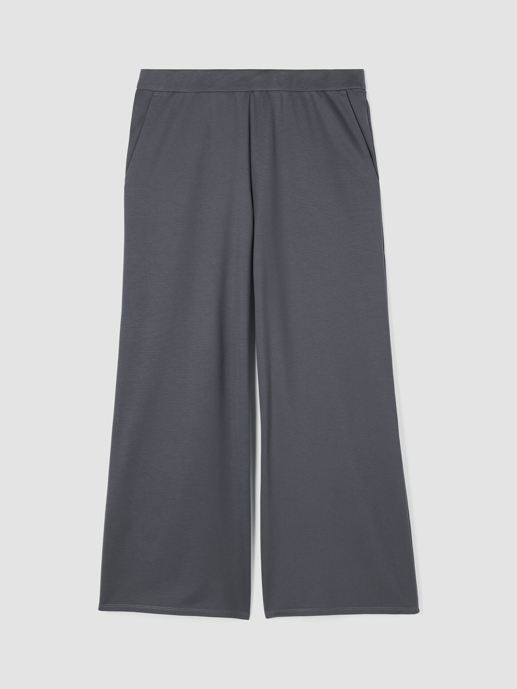 Lightweight Ponte Wide-Leg Pant