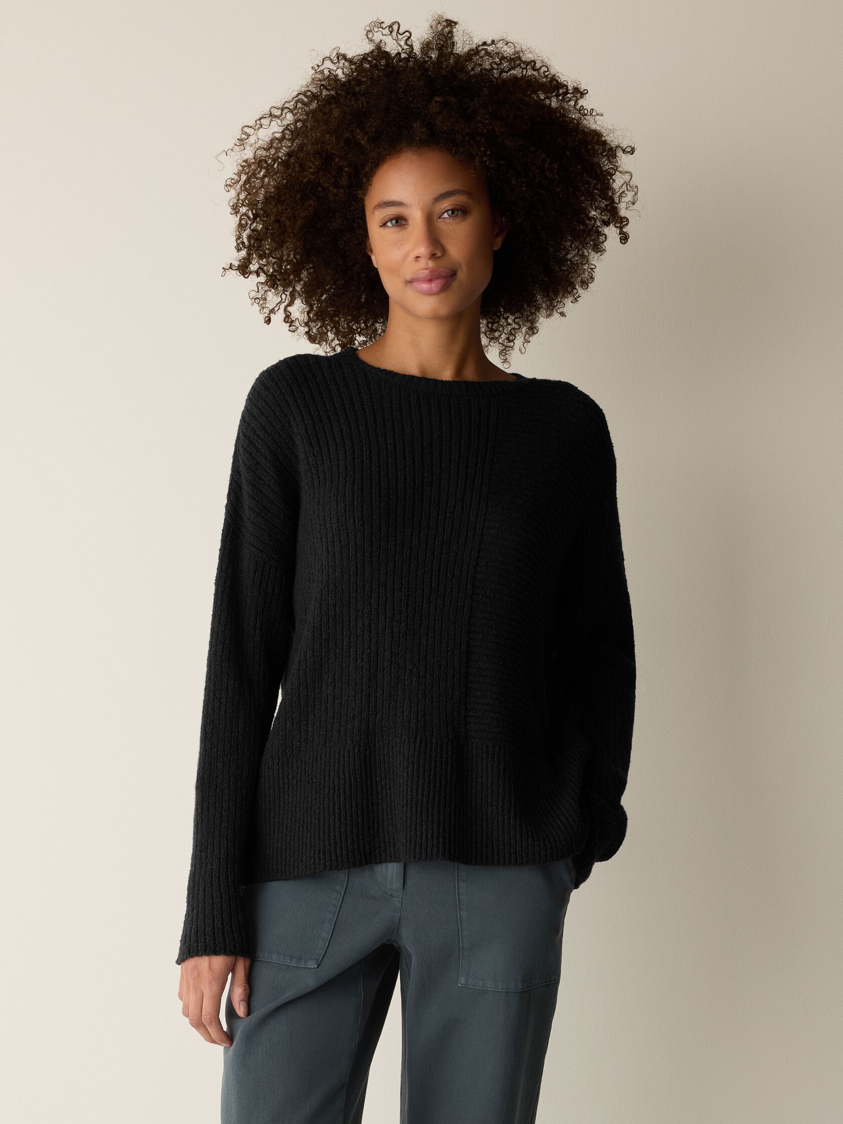 Peruvian Cotton Cloud Crew Neck Top