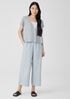 Organic Linen Cotton Short-Sleeve Cardigan
