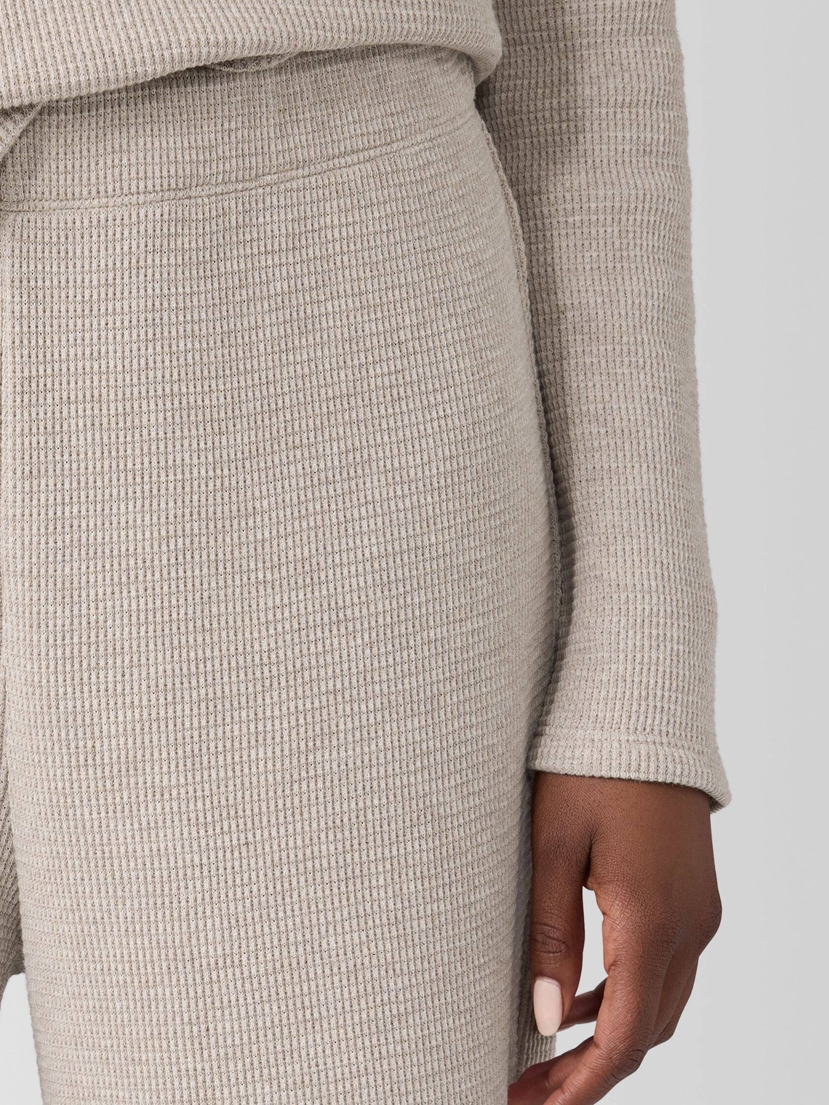 Mélange Organic Cotton Waffle Sleep Pant