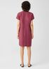 Washed Organic Linen Delave Wrap Dress