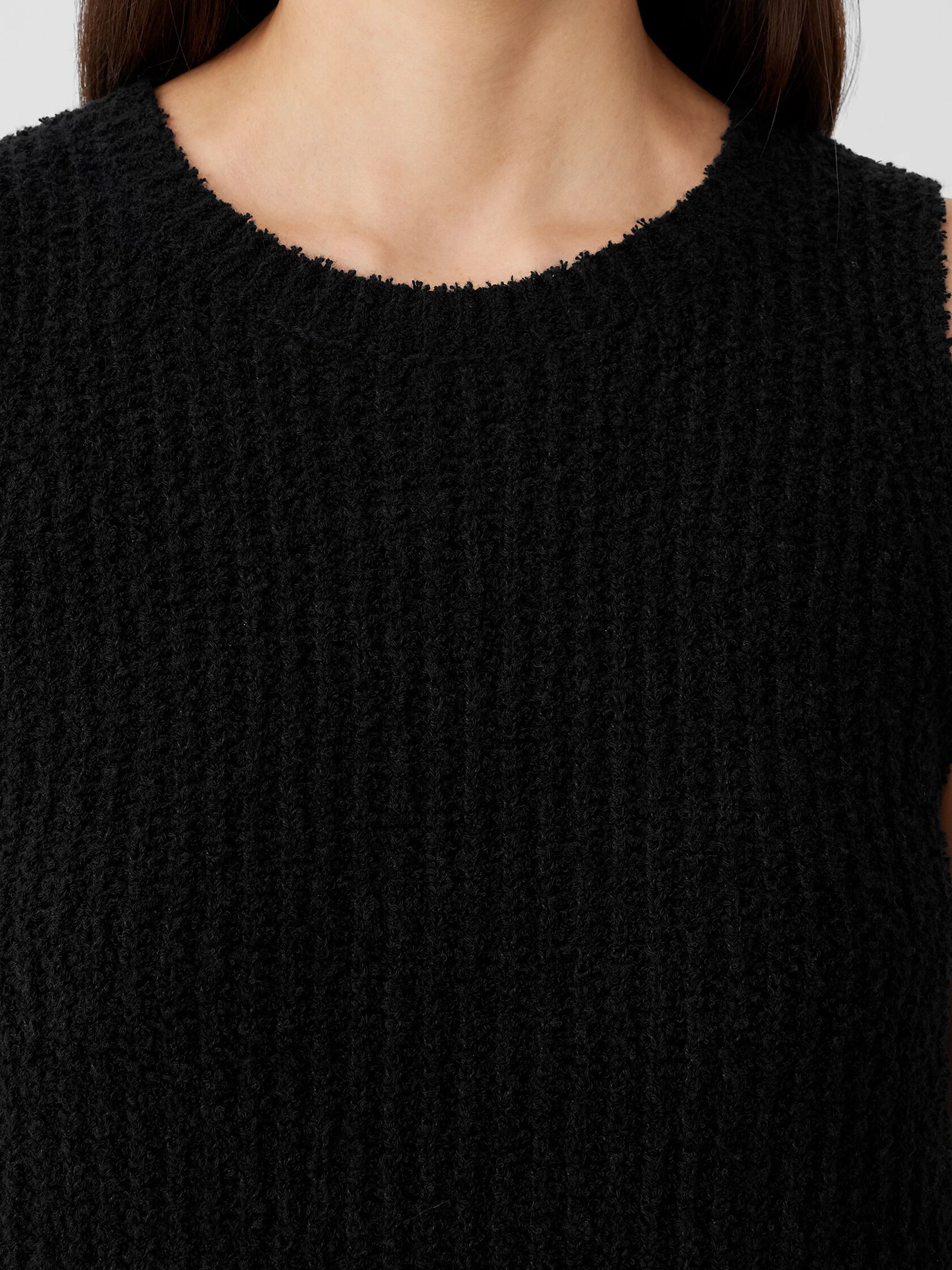 Cotton Fluff Crew Neck Top