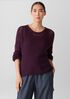 Peruvian Organic Cotton Cord Crew Neck Top