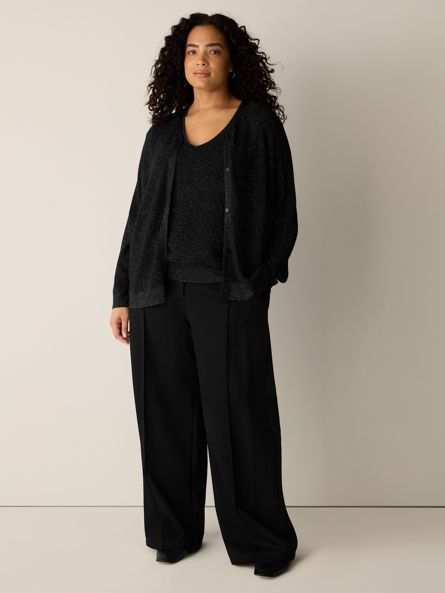Wool Shimmer Cardigan in&nbsp;Regenerative Wool