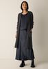 Recycled Wool Cashmere Notch Collar Cardigan